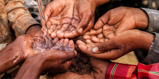 people drinking water